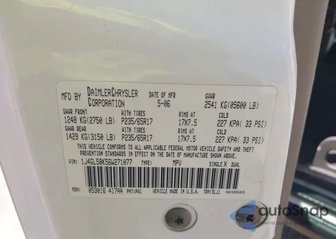 2006 Jeep Liberty Limited Edition из США, поврежденный, VIN 1J4GL58K56W271077